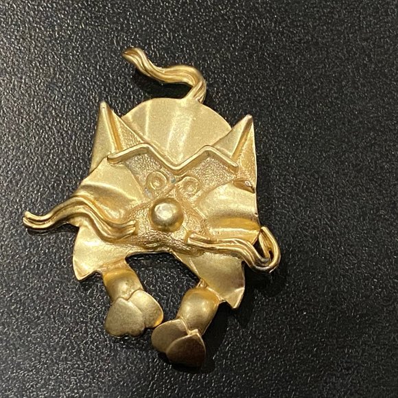 Bundle 3 Halloween Holiday Rhinestone Metal Cats 3D Pins Brooches 2,5" - Picture 5 of 8